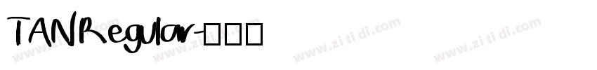 TAN Regular字体转换